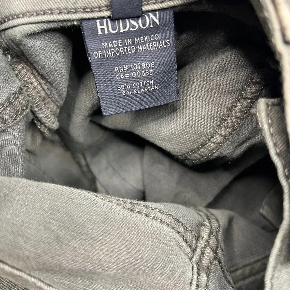 Hudson Pants Mens 31 Olive Green Fits 31x33 Blake Slim Ares M275DLE Button Fly‎